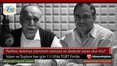 Parfüm, Kolonya Sürmek